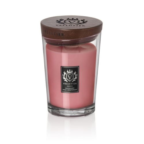 Duża świeca zapachowa Vellutier Succulent Pink Grapefruit