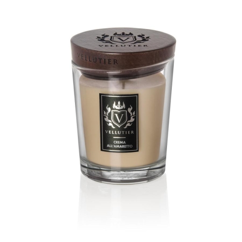 Średnia świeca zapachowa Vellutier Crema All’Amaretto