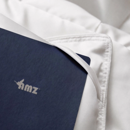 Kołdra Puchowa 200x200 AMZ Pima Całoroczna Puch 100% - troczki