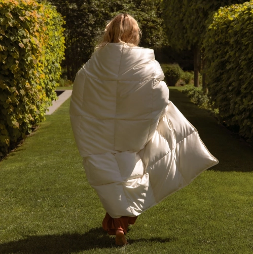 Kołdra Puchowa 220x240 AMZ Silk Down Letnia Puch 100%