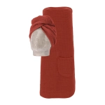 Damski zestaw saunowy (Kilt + Turban) Vossen Wellness Spa 644 Terra