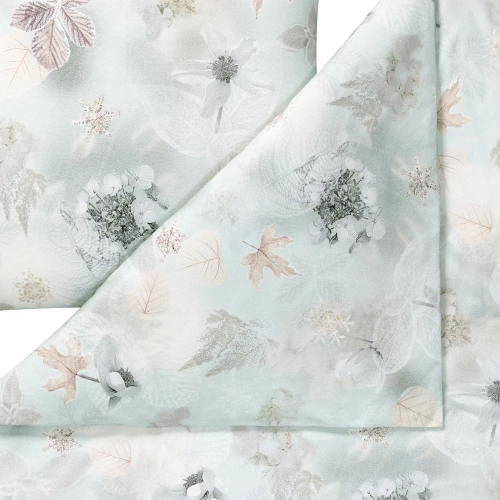 Pościel Flanelowa 200x220 Estella Winter Leaves 4479/614 - 4